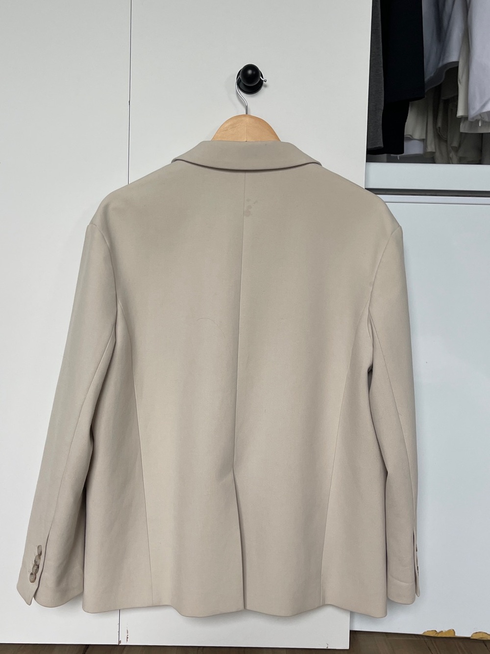 Aritzia Cream Single-Breasted Blazer - Picture 3 of 4